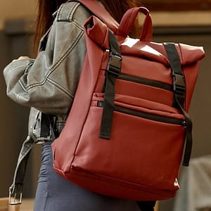 Рюкзак SamBag жіночий RollTop Кольору бордо