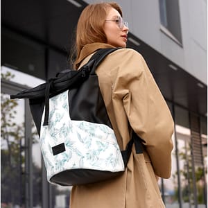 Рюкзак SamBag жіночий RollTop X з принтом "Palm"