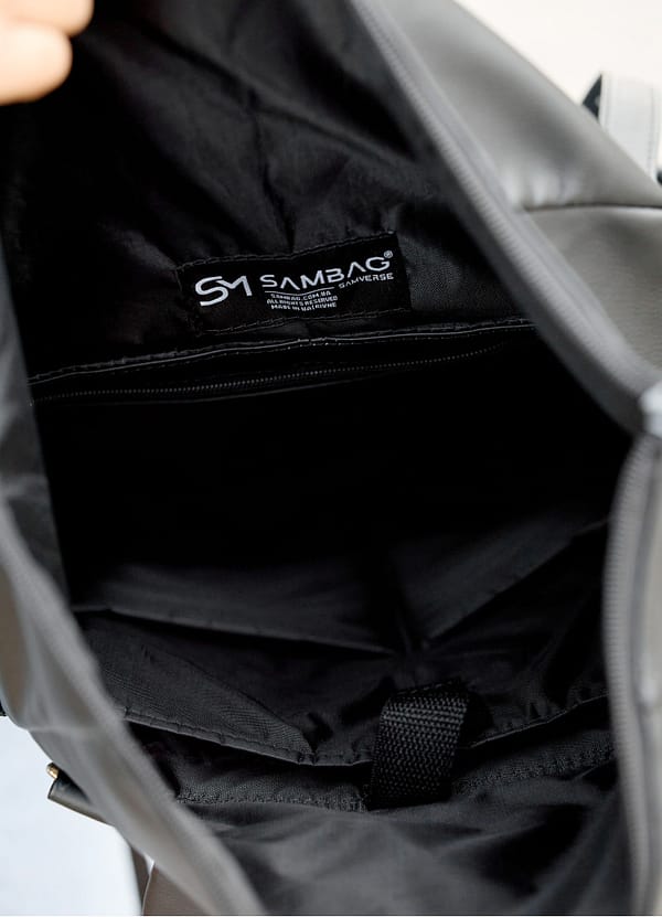 Рюкзак SamBag жіночий RollTop Hacking чорний - Зображення 14