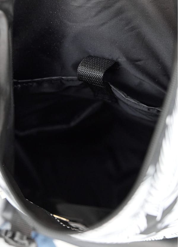 Рюкзак SamBag жіночий RollTop Milton Чорний з принтом Palm - Зображення 12