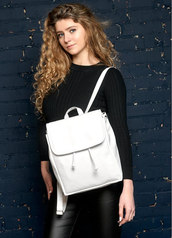 Рюкзак SamBag жіночий Loft MZP Білий - Зображення 3