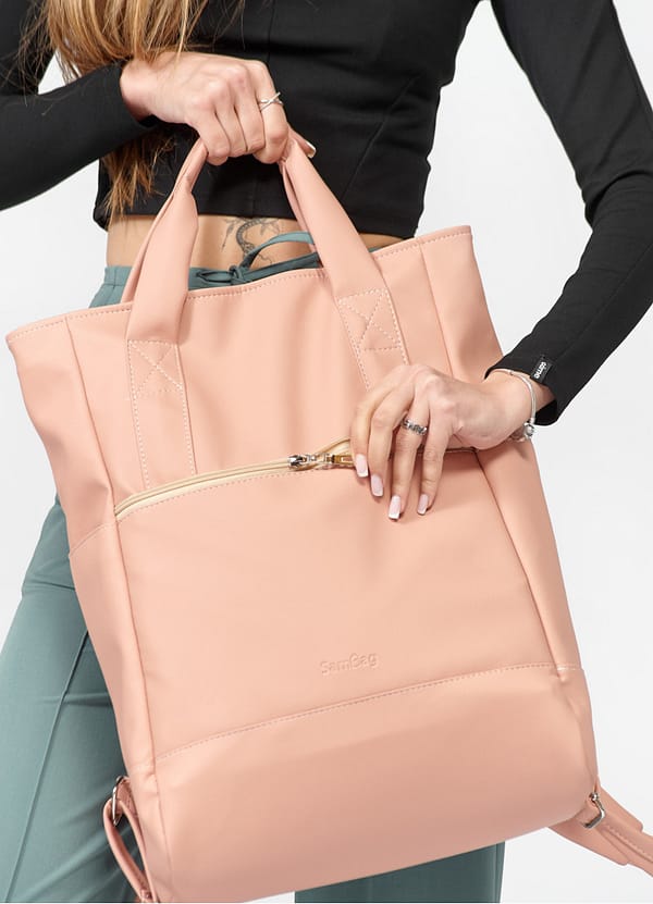 Рюкзак SamBag жіночий Shopper Пудра - Зображення 4