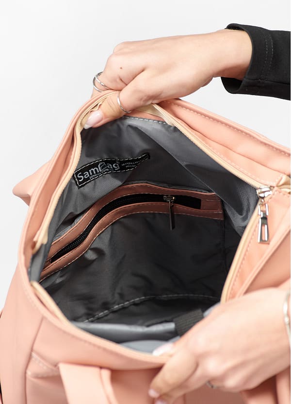 Рюкзак SamBag жіночий Shopper Пудра - Зображення 8
