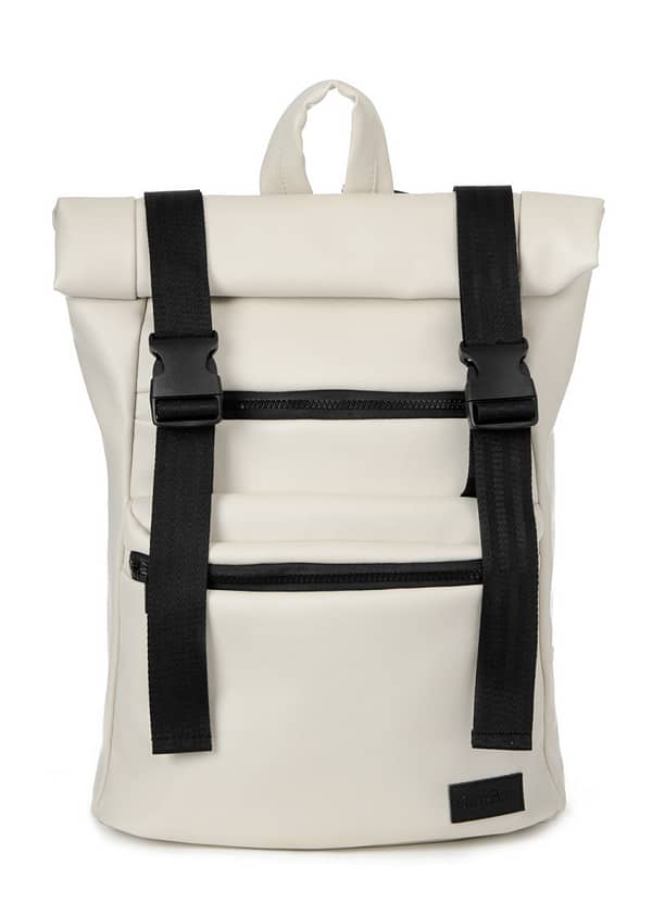 Рюкзак SamBag жіночий RollTop молочний колір - Зображення 2