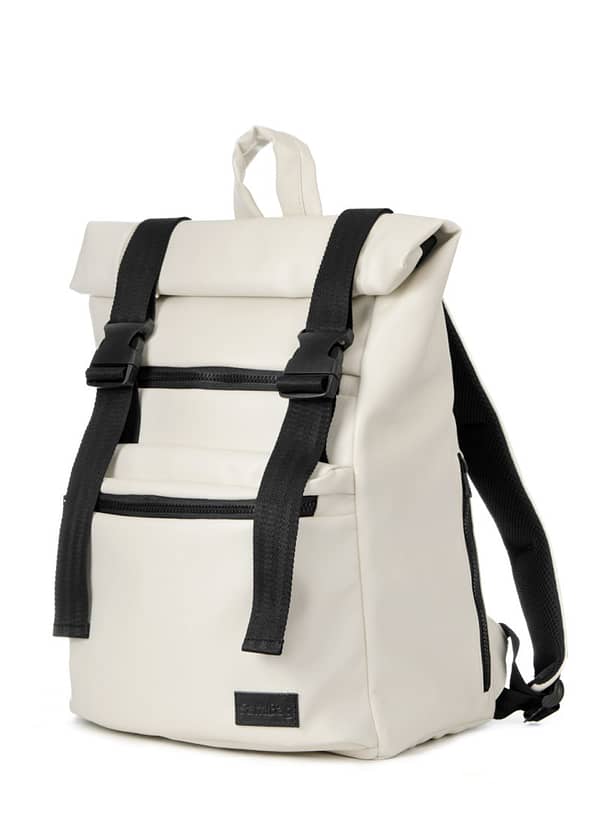 Рюкзак SamBag жіночий RollTop молочний колір